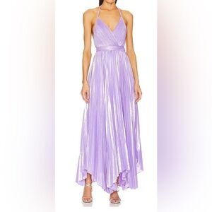 Alice + Olivia Lavender Backless Dress
